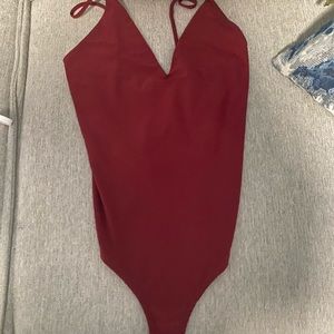 Red bodysuit